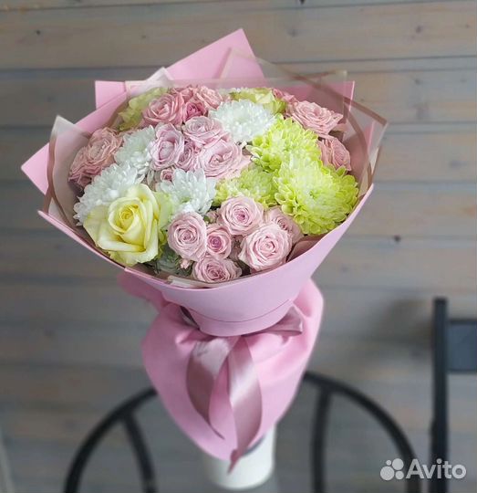 Цветы розы букет