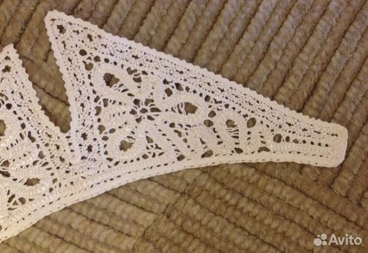 Воротник кружевной, коклюшечное плетение