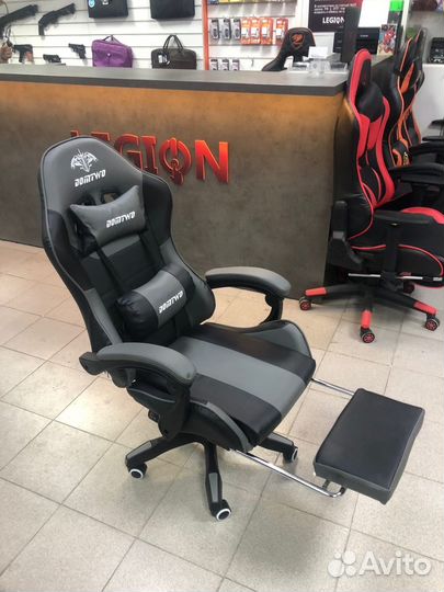 Игровое Компьютерное Кресло domtwo (Черно-Серый)