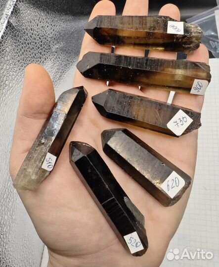 Дымчатый кварц раухтопаз кристаллы природные