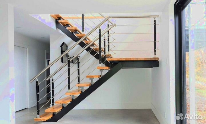 Металлическая лестница дизайн 5576