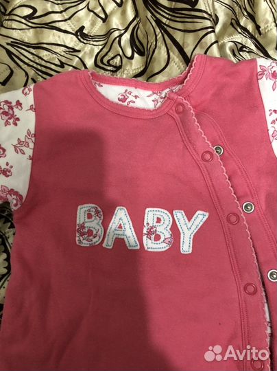 Комбинезон слип теплый хлопок мазакея Mothecare