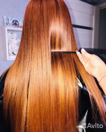 Кератиновое выпрямление волос