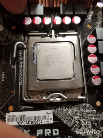 Материнская плата с процессором и памятью 4гб