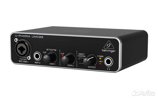 Behringer UMC22 - аудиоинтерфейс USB (Аудиокарта)