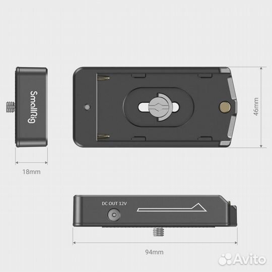 Слот SmallRig NP-F Battery с проводом bmpcc 4K, 6K 3093