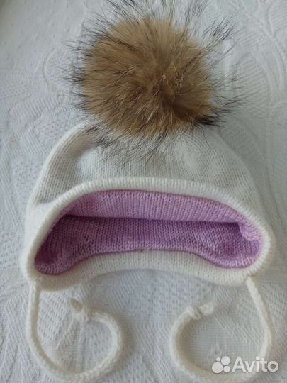 Шапка для девочки и комплект демисезонный
