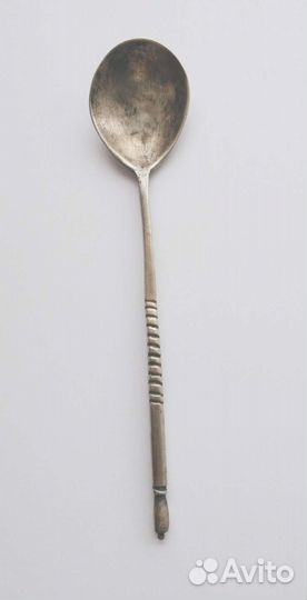 Кофейная ложка царское серебро 1881 год 84 проба