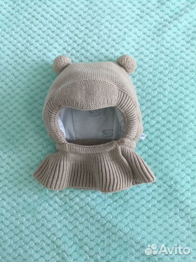 Шапка зимняя для новорожденных 42-44