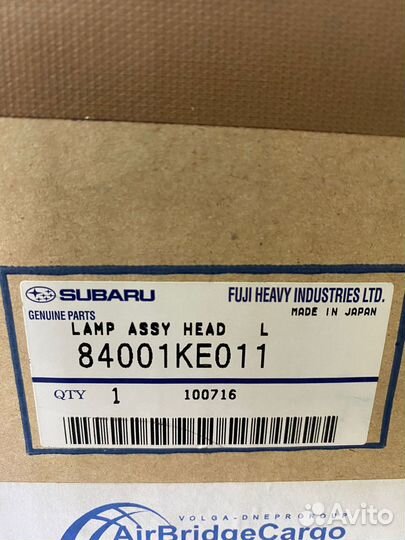 Фара Subaru pleo 05.2005 84001KE011, левая