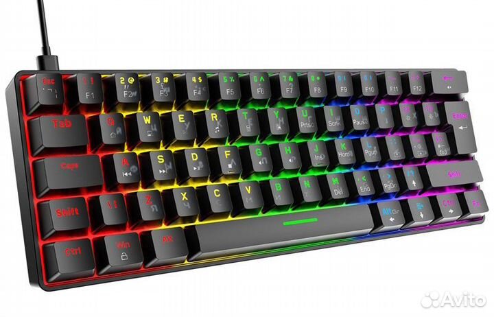 Механическая игровая клавиатура Wolf T60. RGB
