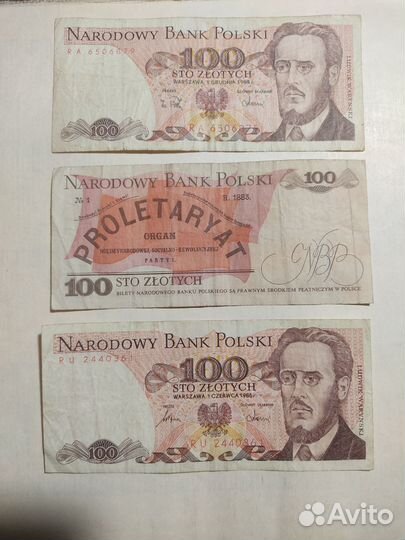 100 польских злотых