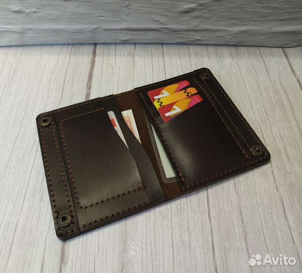 Обложка для автодокументов натуральная кожа