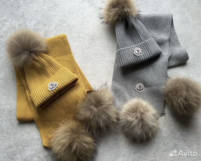 Шапка и шарф Moncler детские