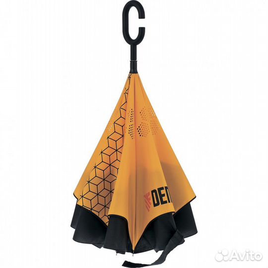 Зонтик-трость с обратным сложением, Soft ToucH Den