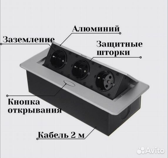 Розетка встраивымая