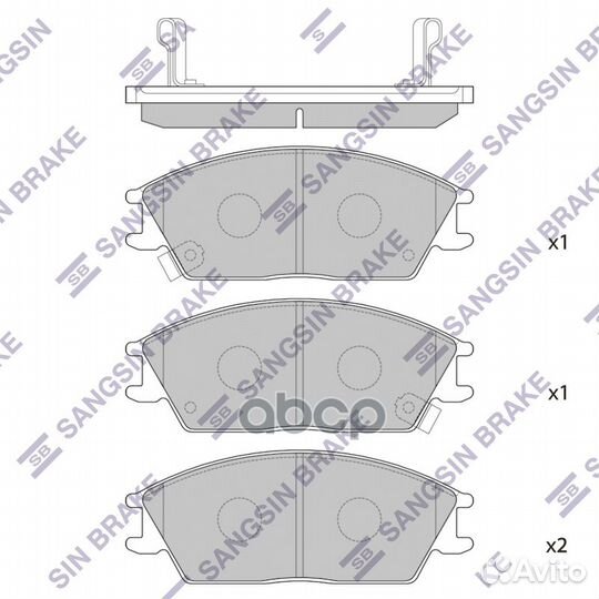 Колодки торм.пер. SP1047 Sangsin brake