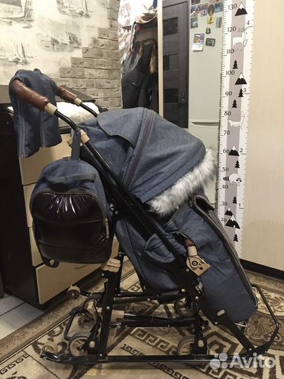 Детские санки коляска