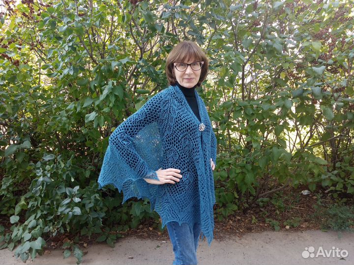 Шаль вязаная