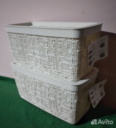 Коробка с крышкой Бязь 4л, новая