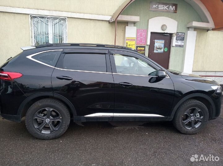 Рейлинги Haval F7 черные без сверления