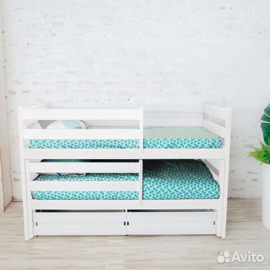 Кроватка матрешка эко для малыша из натурального д