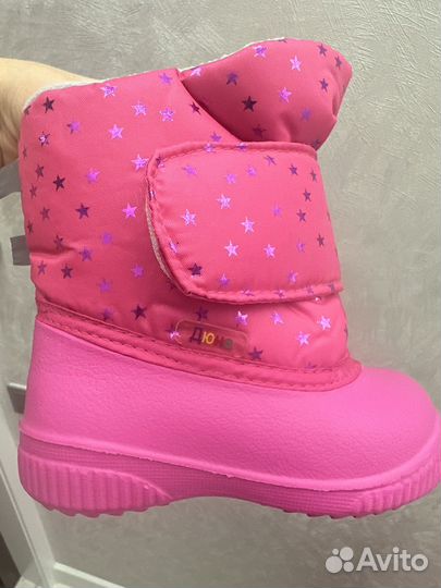 Зимние сапожки на девочку новые
