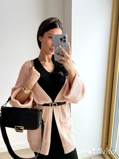 Кардиган вязаный укороченый / Новый