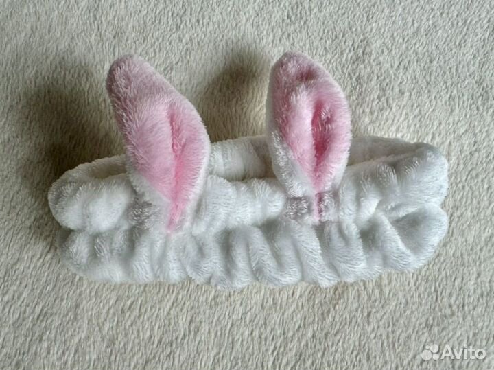 Повязка на голову косметическая с ушками