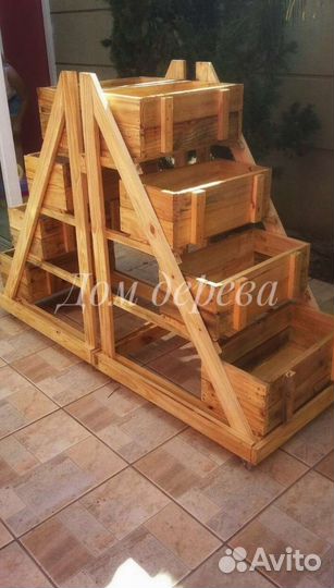 Грядка кашпо высокая под цветы зелень