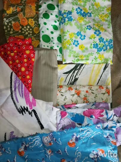 Отрез ткани СССР, хлопок,ситец,бязь, жаккард