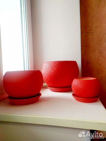Керамические горшки для цветов бу