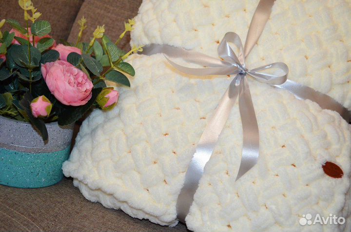 Плед детский плюшевый