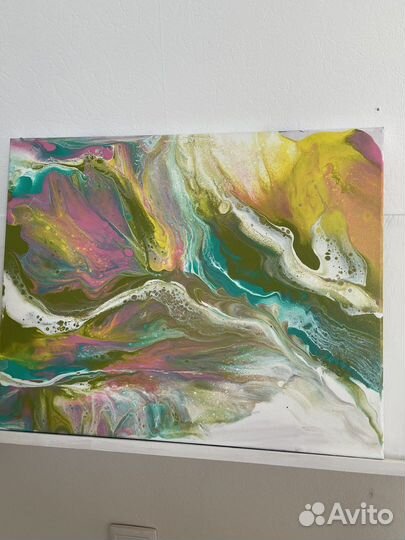 Картины флюид арт