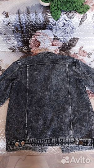 Меховая джинсовая куртка