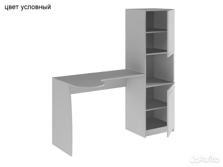 Стол письменный со шкафом, новый, в упаковке