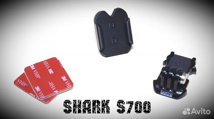 Крепление камеры GoPro на Мотошлем shark S700