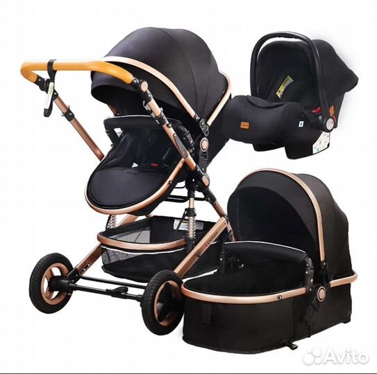 Новая Детская коляска luxmom 3 в 1