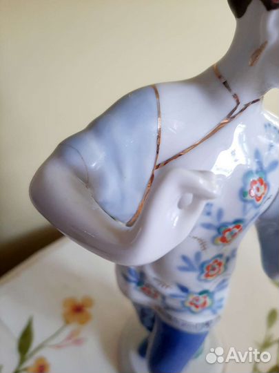 Статуэтка фарфоровая Китайский танец Вербилки СССР