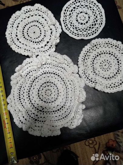 Подставки вязаная салфетка