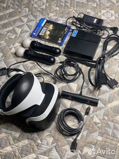 Sony playstation vr шлем+мувы+кабели+коробка