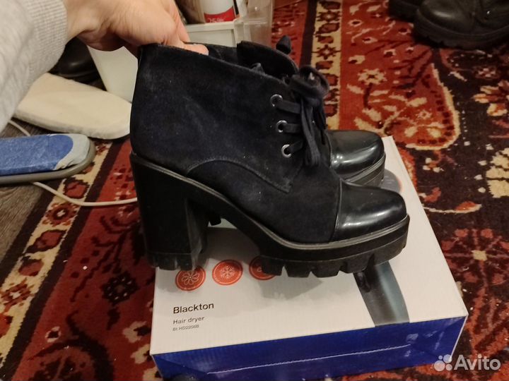 Ботинки#27 нат кожа, замша 39 разм