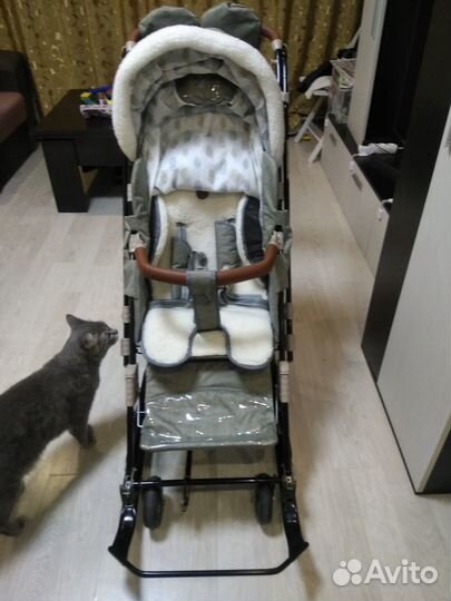 Санки-коляска Ника 7-8к с амортизацией