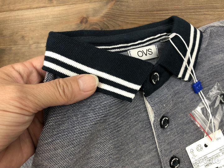 Футболка поло для мальчика серый новый OVS
