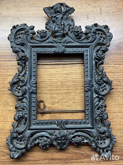 Антикварная рамка, чугунное литье, царская Россия
