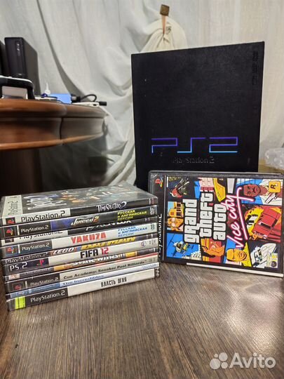 Sony ps2 fat с играми