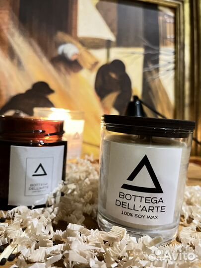 Ароматическая свеча ручной работы