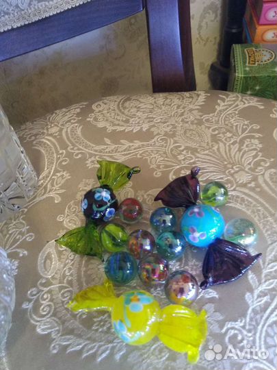 Вазочки с декором из Венецианского стекла