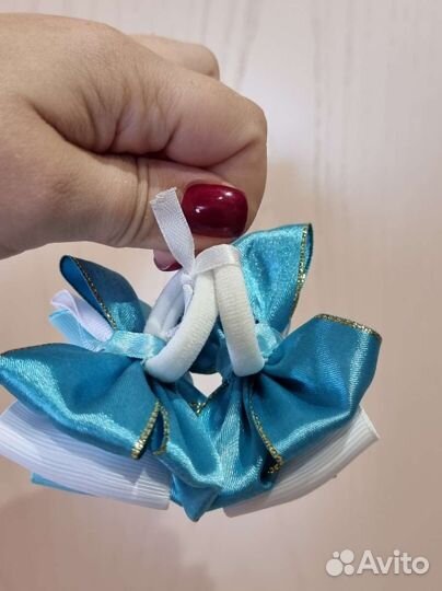 Бантики для волос на резинке