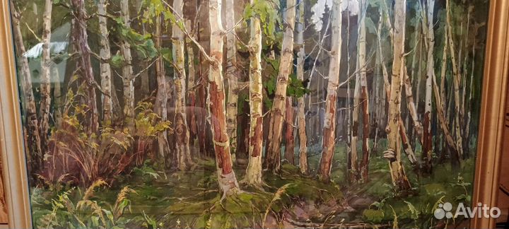 Картина бумага, гуашь